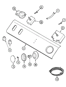 04 - Control Panel parts for Maytag Washer LAT2300AAE from AppliancePartsPros.com