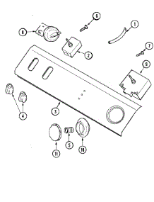 04 - Control Panel parts for Maytag Washer LAT2301AAE from AppliancePartsPros.com