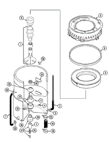 08 - Tub parts for Maytag Washer LAT2301AAE from AppliancePartsPros.com