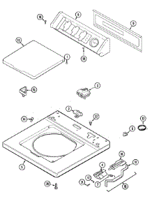 06 - Top parts for Maytag Washer LAT2600AAE from AppliancePartsPros.com