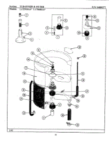 08 - Tub-Inner & Outer parts for Maytag Washer LAT2910AAW from AppliancePartsPros.com