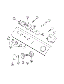 04 - Control Panel parts for Maytag Washer LAT3600AAE from AppliancePartsPros.com
