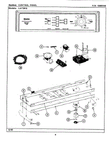 04 - Control Panel parts for Maytag Washer LAT3910AAL from AppliancePartsPros.com
