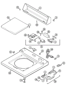 05 - Top parts for Admiral Washer LAT7304GGE from AppliancePartsPros.com