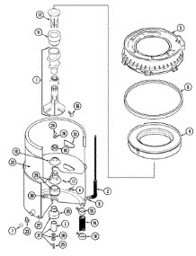 07 - Tub parts for Maytag Washer LAT7306AAE from AppliancePartsPros.com