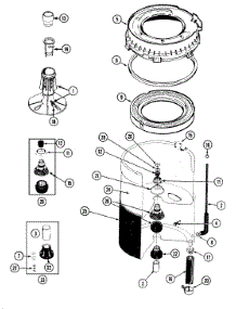 07 - Tub parts for Maytag Washer LAT7334AAE from AppliancePartsPros.com