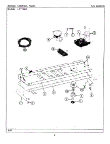 04 - Control Panel parts for Maytag Washer LAT7480ABL from AppliancePartsPros.com