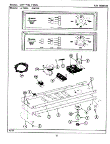 04 - Control Panel parts for Maytag Washer LAT7500AIW from AppliancePartsPros.com