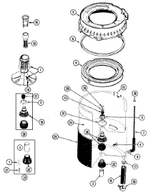 07 - Tub parts for Maytag Washer LAT8004ABE from AppliancePartsPros.com