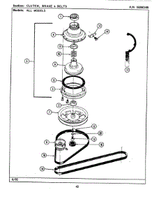 03 - Clutch, Brake & Belts parts for Maytag Washer LAT8100ABL from AppliancePartsPros.com