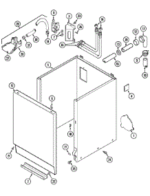 02 - Cabinet parts for Maytag Washer LAT8104AAE from AppliancePartsPros.com