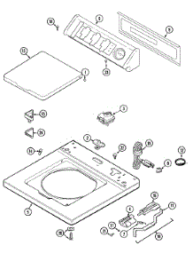 05 - Top parts for Maytag Washer LAT8206ABE from AppliancePartsPros.com