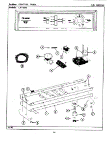 04 - Control Panel parts for Maytag Washer LAT8340AAL from AppliancePartsPros.com