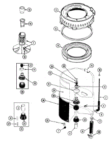 07 - Tub parts for Maytag Washer LAT8434AAE from AppliancePartsPros.com