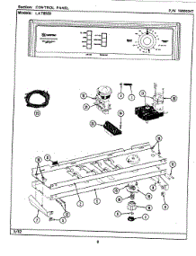 04 - Control Panel parts for Maytag Washer LAT8500ABL from AppliancePartsPros.com
