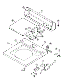05 - Top parts for Maytag Washer LAT8600ABE from AppliancePartsPros.com