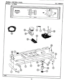 04 - Control Panel parts for Maytag Washer LAT8600ABW from AppliancePartsPros.com