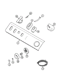 04 - Control Panel parts for Maytag Washer LAT8616AAE from AppliancePartsPros.com