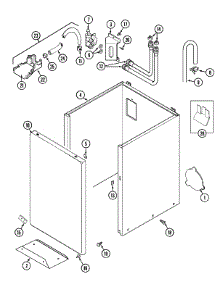 02 - Cabinet parts for Maytag Washer LAT9206BAE from AppliancePartsPros.com