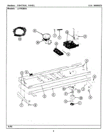 04 - Control Panel parts for Maytag Washer LAT9280ABW from AppliancePartsPros.com