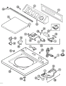 05 - Top parts for Admiral Washer LAT9306AGE from AppliancePartsPros.com