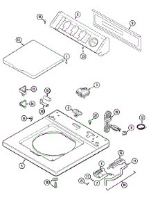 05 - Top (Lat9306akq) parts for Admiral Washer LAT9306AKQ from AppliancePartsPros.com