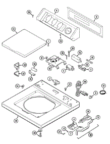 05 - Top (Lat9306daq) parts for Admiral Washer LAT9306DAQ from AppliancePartsPros.com