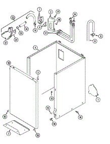 02 - Cabinet parts for Maytag Washer LAT9316ABE from AppliancePartsPros.com