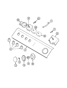 04 - Control Panel parts for Maytag Washer LAT9457BAE from AppliancePartsPros.com