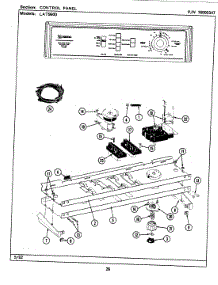 04 - Control Panel parts for Maytag Washer LAT9600ABW from AppliancePartsPros.com