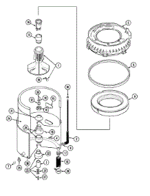 07 - Tub parts for Maytag Washer LAT9614AAE from AppliancePartsPros.com