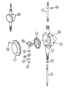 06 - Transmission parts for Maytag Washer LAT9706ABE from AppliancePartsPros.com