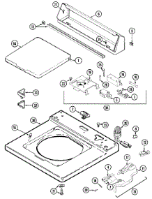 05 - Top parts for Admiral Washer LAT9824AGE from AppliancePartsPros.com