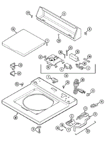 05 - Top parts for Admiral Washer LAT9824GGE from AppliancePartsPros.com