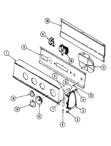 02 - Control Panel (Lata200aae) parts for Admiral Washer LATA200AAE from AppliancePartsPros.com