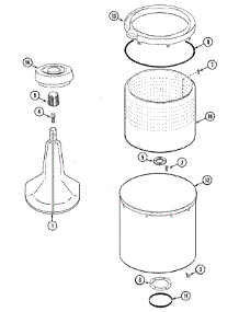 05 - Tub parts for Admiral Washer LATA300AAL from AppliancePartsPros.com