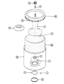 06 - Tub (Lata400akl) parts for Admiral Washer LATA400AKL from AppliancePartsPros.com
