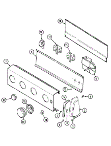 02 - Control Panel parts for Admiral Washer LATA401ARE from AppliancePartsPros.com