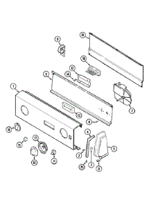 02 - Control Panel parts for Admiral Washer LATA500AAW from AppliancePartsPros.com