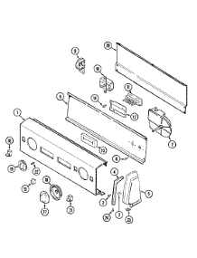 02 - Control Panel parts for Hoover Washer LATH400ATV from AppliancePartsPros.com