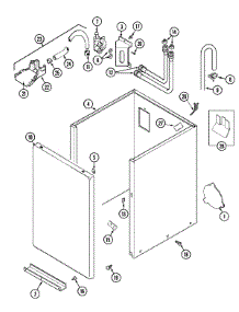02 - Cabinet parts for Maytag Washer LAV3600AWW from AppliancePartsPros.com