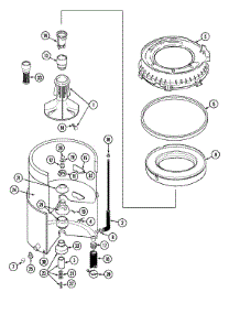 07 - Tub parts for Maytag Washer LAW9304AAL from AppliancePartsPros.com