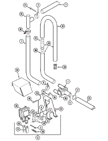 08 - Water Saver Components parts for Maytag Washer LAW9704AAE from AppliancePartsPros.com