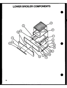 03 - Lower Broiler Components parts for Amana Range LBP26AA0Y / P1141115N W from AppliancePartsPros.com