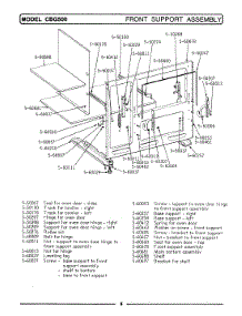04 - Front Support Assembly parts for Maytag Range LCBG500 from AppliancePartsPros.com