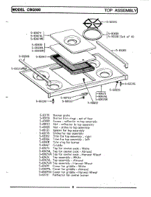 09 - Top Assembly parts for Maytag Range LCBG500 from AppliancePartsPros.com