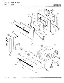 04 - Door / Drawer parts for Maytag Range LCBG501 from AppliancePartsPros.com