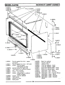 10 - Microwave Cabinet Assembly parts for Maytag Range LCLE700 from AppliancePartsPros.com