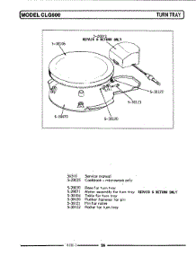 20 - Turn Tray parts for Maytag Range LCLG600 from AppliancePartsPros.com