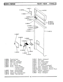 06 - Rear View-Panels parts for Maytag Range LCNE200 from AppliancePartsPros.com